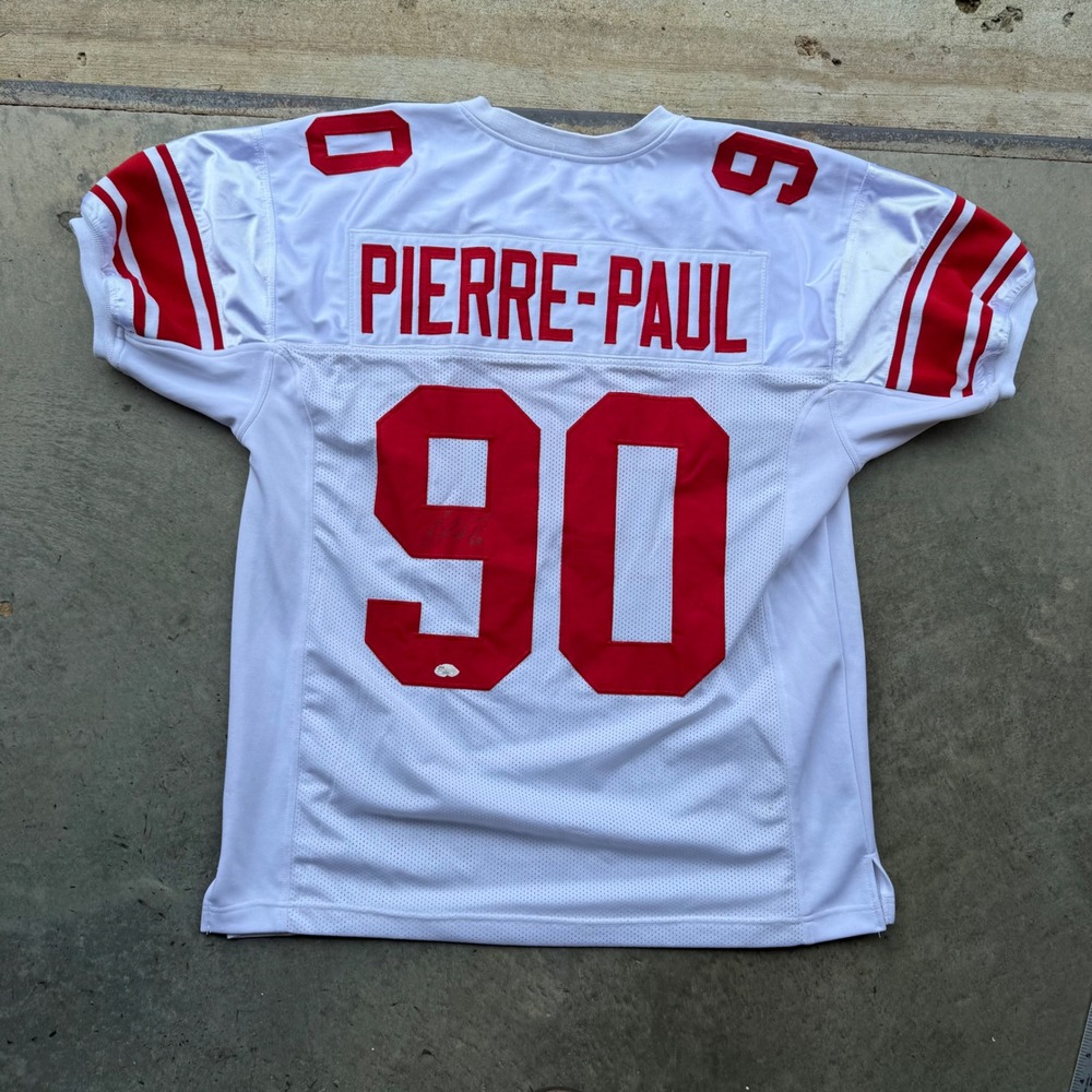 Jason Pierre-Paul Signed NY Giants Jersey JSA COA Autographed‎ White XL 90